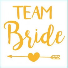 Весільне флеш-тату 1шт золото для дівич-вечора Team Bride (команда нареченої)