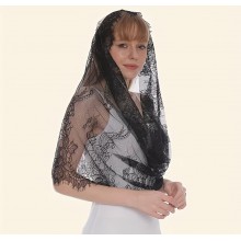 Хомут-хустка чорний на голову Styduo dekory 5722/025